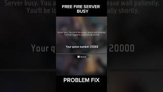 FREE FIRE SERVER BUSY PROBLEM HO RAHA HA ESSA THEAK KASA KARA #trending #shorts #short #viralshort