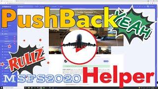 Msfs2020 Toolbar Pushback Helper!! Get it FREE & What does it Do? Must have for Beginners & ADV !