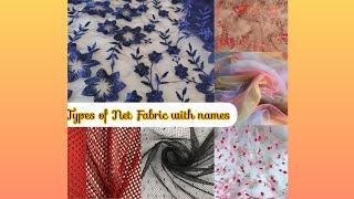 Different types of Net Fabric with their names/women's net fabric guide /Types of net in dresses 