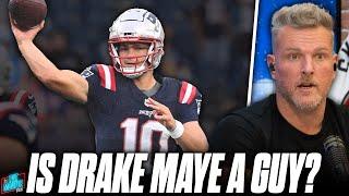 Drake Maye Showing A TON Of Promise & Upside, Should He Start Week 1 For Patriots? | Pat McAfee