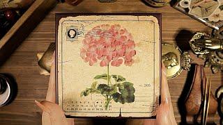 ASMR Scrapbooking Vintage  빈티지 다꾸 Journaling | Junk Journal Sounds | hwaufranc