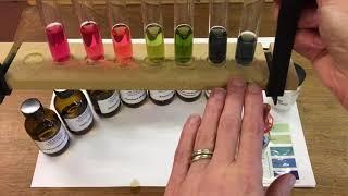 Acids and alkali with universal indicator