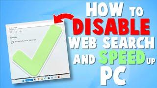 How To Disable Windows Web Search & Speed Up Your PC