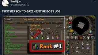 He Finished the Boss Collection Log in OSRS