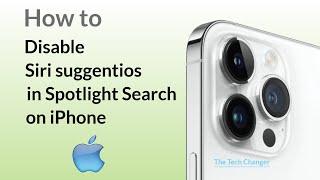 How to disable Siri Suggestions in spotlight search on iPhone (2023)