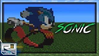 Minecraft Pocket Edition - Pixel Art: Sonic The Hedgehog - Sonic CD