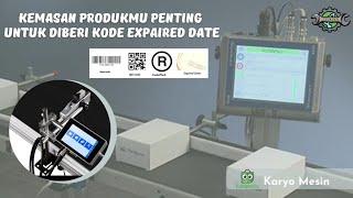 Mesin Inkjet Printer Expired Date Produk | Mesin Coding Kemasan #mesinpackaging @karyomesin