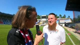 Interview mit Dmitry Voronov nach dem Spiel gegen den MSV Düsseldorf