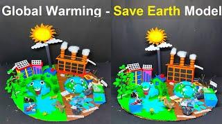 global warming - greenhouse effect - save earth environment model science project - diy  craftpiller