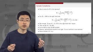 ECE595ML Lecture 28-2 Sample and Model Complexity