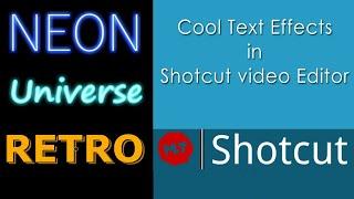 Cool Text effects - Shotcut video editor