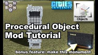 #CitiesSkylines - Procedural Objects Mod - Tutorial - How to edit assets in game