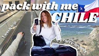 pack with me for CHILE  first time in South America!!