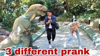 top 3 model prank. dinosaur prank. mummy prank. and cowboy prank!!!