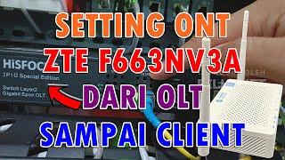 Pemasangan OLT di Server Mikrotik sampai ke Router ONT Rumah Client Pakai ZTE F663N