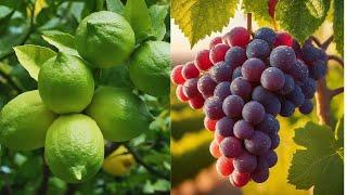 Best Creative 4 Ideas for Grapes,  , Lemon , Banana  and Jackfruit at home