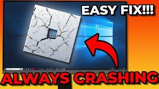 How To Fix Roblox When It's Always Crashing 2024 (EASY)