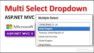 How to Create a Multi Select Dropdown List in ASP.NET MVC | C# | jQuery | Chosen Plugin