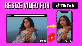 How to Resize Video For Tiktok online | Resize Video For Youtube Shorts