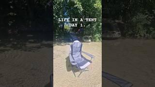 LIFE IN A TENT DAY 1. #tent #adventure #nature #camping #balkan #bosnia #una #river #travel #shorts