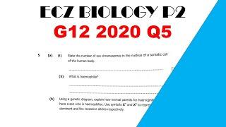 Biology paper 2 || G12 2020 || Question 5 answers