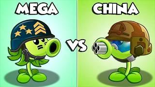 PVZ 2 - Tournament All Pea Plants International vs China Version - Who Will Win?