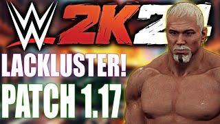 WWE 2k24 PATCH 1.17 IS LACKLUSTER! Scott Steiner looks AMAZING...