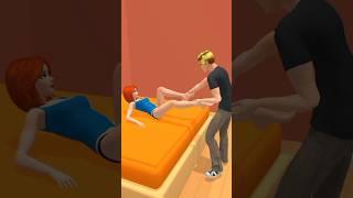 Farting for the first time in front of boyfriend couple life 3d game #shorts #ytshorts #viral #short