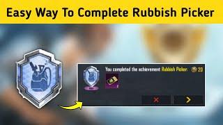 Easy Way To Complete Rubbish Picker Achievement In Bgmi | Pubg | How To Complete Rubbish Picker