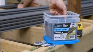 How to install Ekodeck using Quickfix 6mm System on Timber Joists Composite Decking InstallationDIY