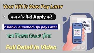 Upi Pay Later Launched | New Pay Later Launched | Upi New Update