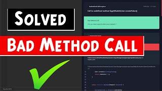 How to Fix Laravel Error - Call to undefined method App\Models\User::createToken()