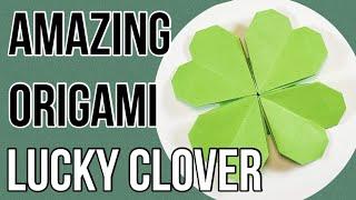 DIY Paper leaf clover  | Origami Lucky clover | Shamrock