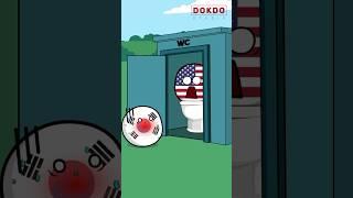 Busy restroom | Countryball