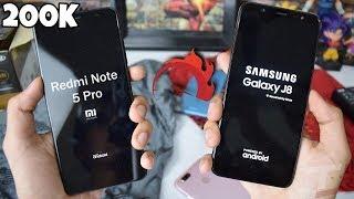 Samsung Galaxy J8 vs Redmi Note 5 Pro : Speed Test!!!