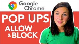 Google Chrome: How to Allow & Block Pop-Ups on Website in Google Chrome - Turn Pop Up Ads On or Off.