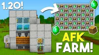 INFINITE Emerald & Wood Farm Tutorial in Minecraft Bedrock 1.21! (MCPE/Xbox/PS4/Nintendo Switch)