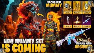 OMG  New Blazing Lava Mummy Set Is Coming| New Mummy M416 Skin| All Old Mummy Set Is Back | PUBGM