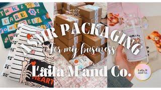 Laila M and Co. • ASMR Packaging for my Small Business • First YouTube Video!