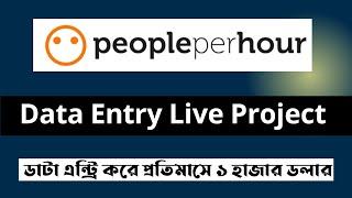 peopleperhour data entry work | Data Entry | Online Income