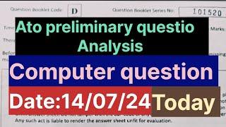 Ato computer analysis question and answer today @mission govt job