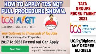 How to apply Tcs NQT 2021 in Tamil | TCS National Qualifier Test 2021 | TCS Recruitment 2021 -Part 1