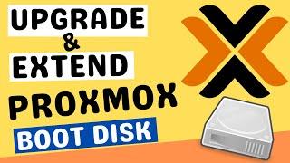 Upgrade & Replace Proxmox boot disk, resize and extend local partition