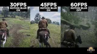 RED DEAD REDEMPTION 2 | 30 FPS vs. 45 FPS vs. 60 FPS