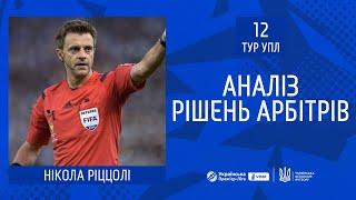 НІКОЛА РІЦЦОЛІ АНАЛІЗУЄ РІШЕННЯ АРБІТРІВ В УПЛ В 12 ТУРІ