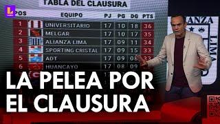 Liga 1: Así quedaron las posiciones del Clausura tras la jornada 18