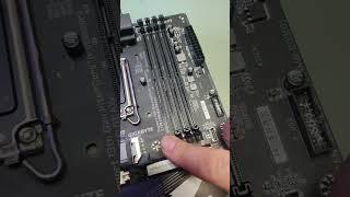 Installing 4 DDR5 RAM modules #asmr #amd #computer #pcmr #intel #gigabyte #corsair #satisfying