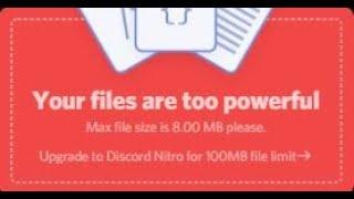 "your files are too powerful"