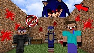 NOOB VS CREEPYPASTA SONIC.EXE MINECRAFT TROLL + ROLEPLAY - MOVIE