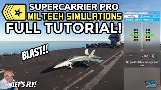 Miltech SUPERCARRIER Pro Full Xbox Tutorial! Tips And Tutorial! Microsoft Flight Simulator Xbox